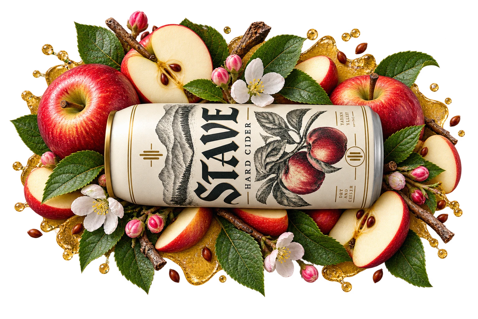 Stave hard cider can